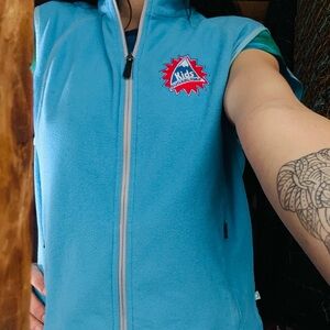 Ladies North End Blue Zip-Up Vest(kids coach at Sugarloaf)